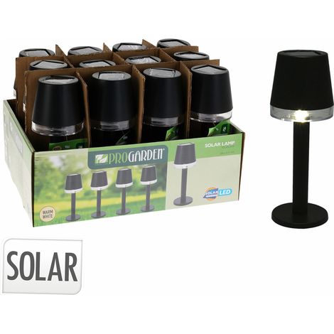 Lampe solaire de table noire - Redcliffs