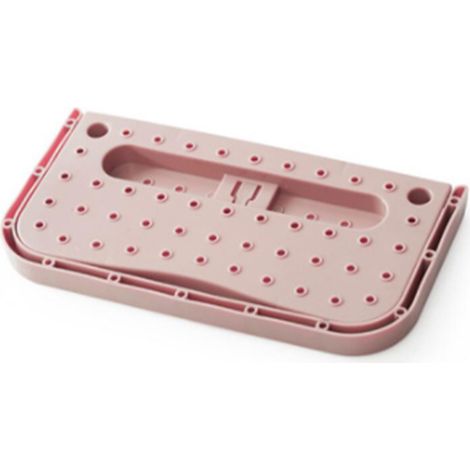 Étagère à chaussures murale adhésive pliable en polypropylène pour salle de bain