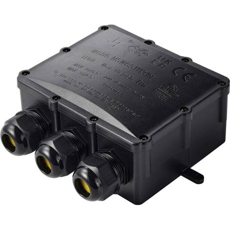 Presa di derivazione TRU COMPONENTS IP68 a tenuta d'acqua, 4 ingressi, 0,5-4,0 mm² TC-14745292 Nero TRU COMPONENTS Cont (1/5)