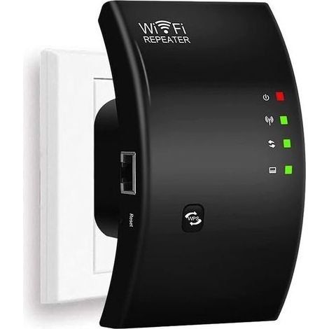 WLAN-Repeater, leistungsstarker WLAN-Verstärker, 1 Ethernet-Anschluss, Abdeckungsbereich bis zu 200 Quadratmeter (1/5)