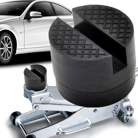 Protection de cric en caoutchouc, adaptateur de protection de cadre, noir (1/5)