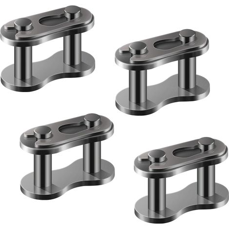 Maillon De Chaîne - 4 Pièces - Alliage D'acier - Pour Moto 50cc À 125cc Et Quad - Couleur Argent (1/5)