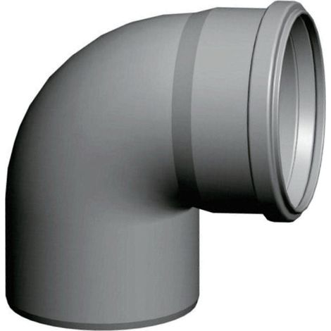 WOLF Bogen 87° für Abgasrohr Ø 80 mm aus PP für Schachteinbau - 2651508