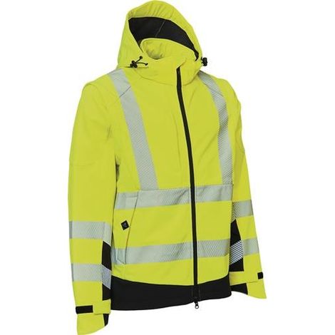 Veste softshell de haute visibilité VISIBLE XTREME, taille XXL, jaune-orange/noir