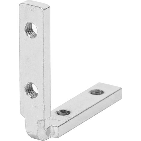 Équerre intérieure L en aluminium 10 pièces, connecteur d'angle en alliage de zinc, support de jonction profilé GB 2020, rainure 90°, fixation robuste pour assemblage (1/5)