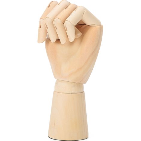 Maquette de main en bois, main d'artiste flexible, modèle de croquis de figure, décoration en bois massif (1/5)