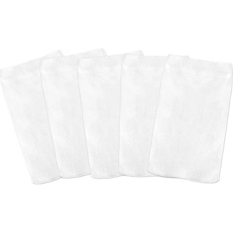 5 Pack Pool Socks for Fine Mesh Pools and Spa Filters, Reusable Ultra Fine Mesh for In Ground and Above Ground Pools (1/4)