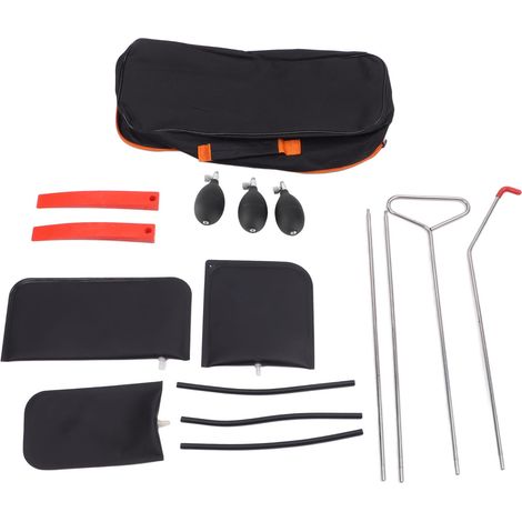Ortviai Kit de Tiges Rétractables en Acier Inoxydable pour Réparation Automobile – 4 Tiges + 3 Coussins Gonflables + 2 Barres à Levier (1/5)