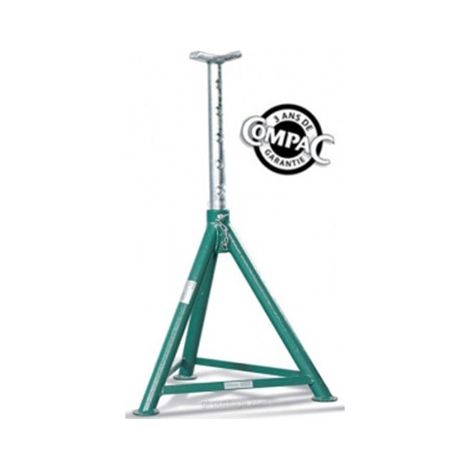 Chandelle professionnelle 3 tonnes – Hauteur mini 350 mm – Hauteur maxi 510 mm – Surface au sol 325 mm – Poids 4,7 kg – Compac