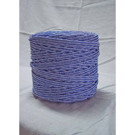 CUERDA POLIESTER TRENZADO 5 MM BLANCO/AZUL-AFIN