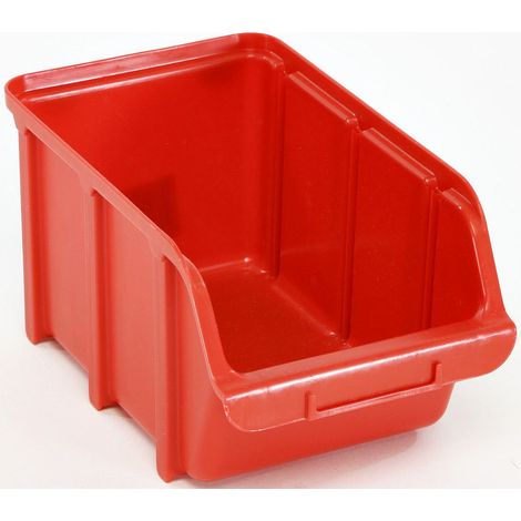 Rangement raaco 106610 bac de stockage rouge pratique