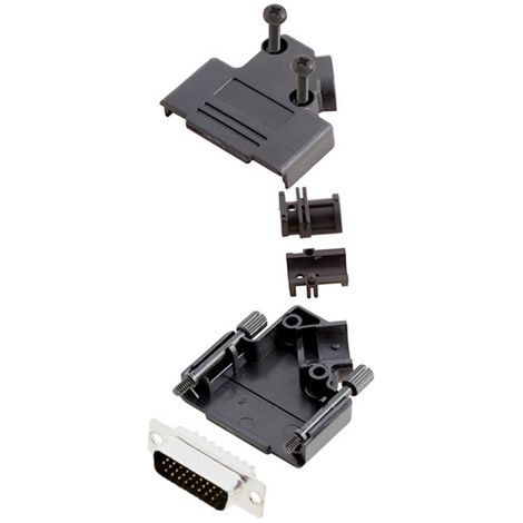 TRU COMPONENTS TCD45PKP15HDP26K 7709188 Kit embase SUB-D mâle 45 ° Nombre de pôles: 26 fût à souder (1/2)