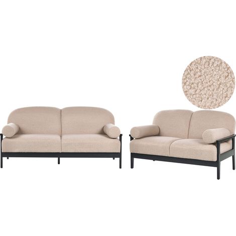 Sofa Set PILARNE Bouclé Beige (1/5)