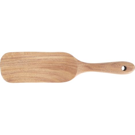 Spatule en teck, ustensile de cuisine en bois de qualité alimentaire, 26 x 6 cm (1/5)