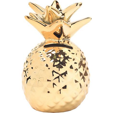 Tirelire ananas en céramique, jolie tirelire cochon décorative, boîte à monnaie ananas pour décoration intérieure (1/5)