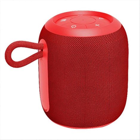 Tragbarer kabelloser Bluetooth-Lautsprecher für den Außenbereich mit kleinem Subwoofer und vielfältigen Funktionen (rot) (1/5)