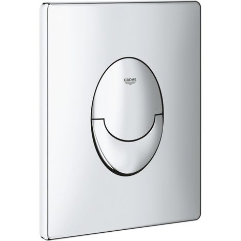 [JAMAIS UTILISE] Plaque de Commande pour Toilette WC GROHE Skate Air Double Touche Chromé - 38505000 (1/4)