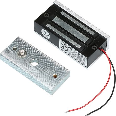 Serrure Électromagnétique de 60 Kg (132 Lbs) pour Système Contrôle D'accès Porte, Mode NC à Sécurité Intégrée, Force Maintien (1/5)