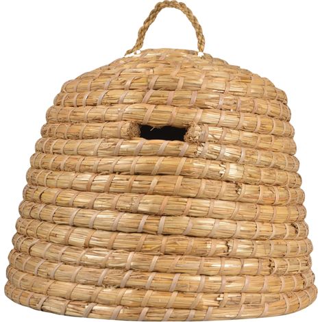Ruche en paille - D 41,5 x H 32,5 cm - Abeilles - Livraison gratuite (1/3)