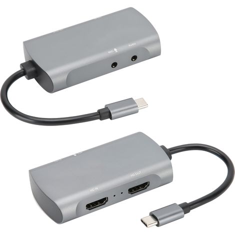 Carte de Capture HDMI avec Micro Intégré et Sortie Boucle pour Streaming (1/5)