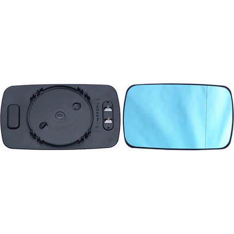 Verre de rétroviseur gauche ou droit bleu plat BMW Serie 3 E36 1990-1998