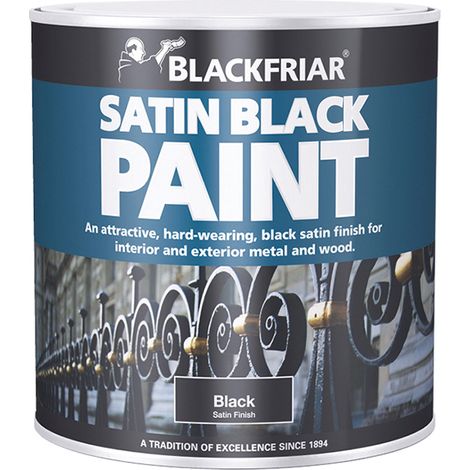 Blackfriar BF0520003X1 Satin Black Paint 125ml BKFSB125 (1/2)