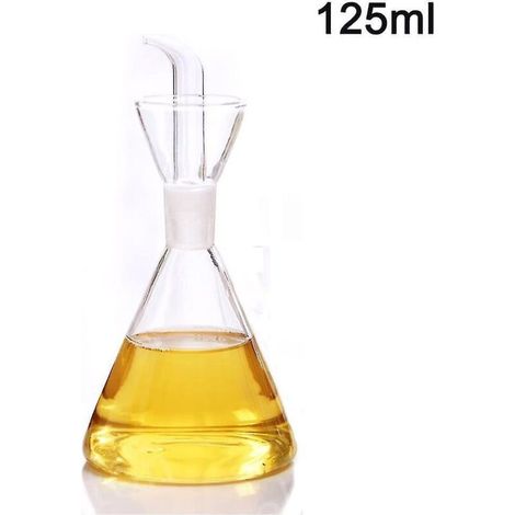 Distributeur d'huile d'olive en verre borosilicate triangulaire de 125 ml (1/5)