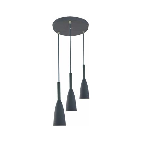 Lampada a sospensione Solin Light Prestige grigia 3xE27