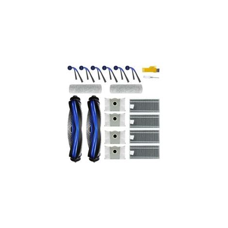Kit d'accessoires pour aspirateur robot ECOVACS DEEBOT T80 Omni / T80 Pièces de rechange 18 pièces 2 brosses principales, 4 filtres, 6 brosses latérales, 2 serpillières à rouleau, 4 sacs (1/3)