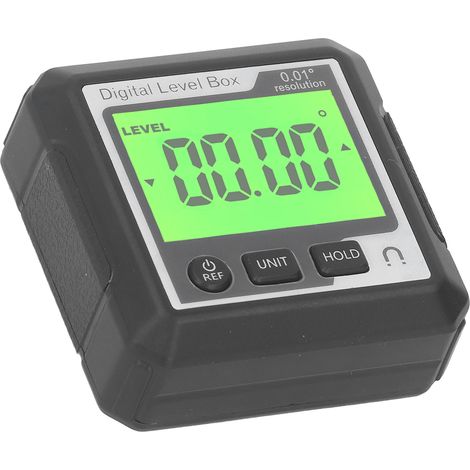 Niveau à bulle numérique magnétique portable de haute précision, rapporteur d'angle, inclinomètre, jauge d'angle pour le travail du bois et les chantiers de construction, noir et blanc (1/5)