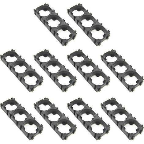 Support de fixation pour batterie lithium 18650 avec entretoise et trou de 18.4 mm de diamètre. (1/5)