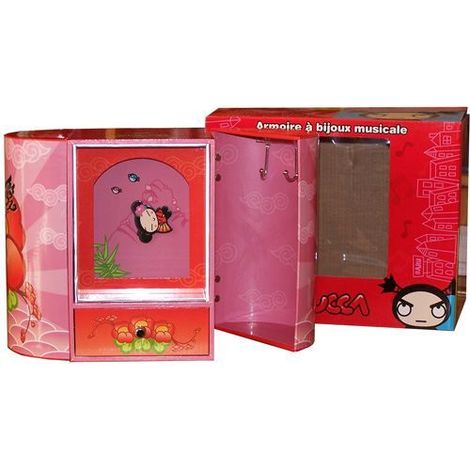 PUCCA - Armoire à bijoux boite à musique Rose