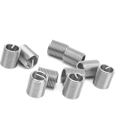 10 Stück Gewindeeinsätze, Reduziermuttern-Reparaturwerkzeug, Edelstahl, M16x22D (1/5)