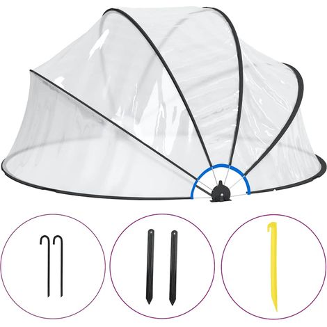 Dôme de piscine rond 315x158 cm PVC