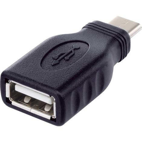 Renkforce USB 2.0 Adapter [1x USB-C® Stecker - 1x USB 2.0 Buchse A] rf-usba-10  mit OTG-Funktion, ve (1/4)