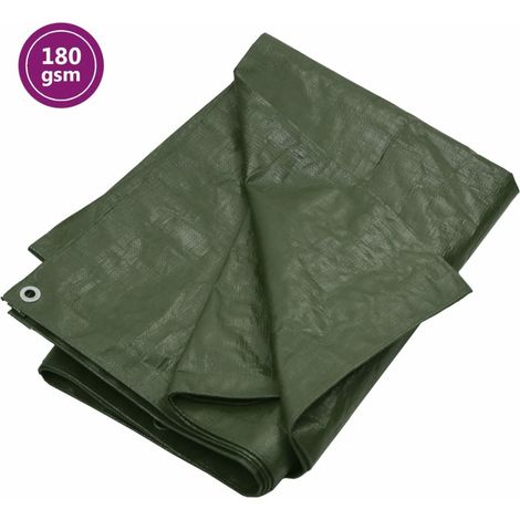 vidaXL Bâche 180 g/m² 4x8 m Vert PEHD (1/5)