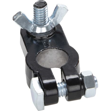 alca® Batterie-Polklemme Wing Minus (-) schwarz 12/24 Volt Autobatterie Klemme Batteriepoladapter Anschlussklemme Batteriepolklemme Batterie