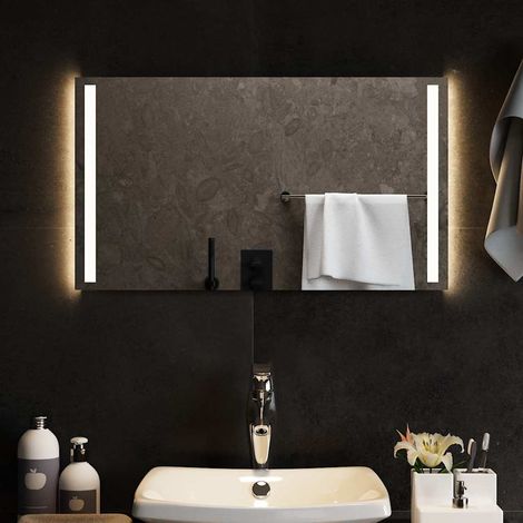 vidaXL Espejo de baño con LED 70x40 cm (1/4)