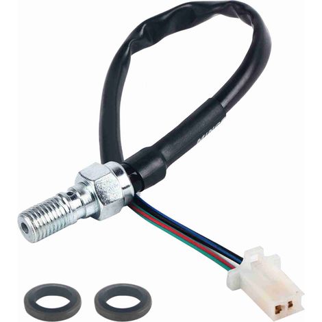 Tuyau d'huile de moto universel M10x1,25, pompe hydraulique, ligne de commutateur de feu stop arrière (01) (1/5)