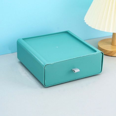 Boîte De Rangement Pour Bureau - Tiroir Empilable En PP - Pour Accessoires De Bureau Et Documents Au Format A4 - Capacité Élevée - 1 Pièce (1/5)