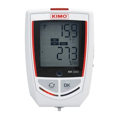Enregistreur de données KIMO, Courant, Humidité, Lumière, Impulsion, Température, Tension, Pression d'eau, 3 voies ( Prix pour 1 )