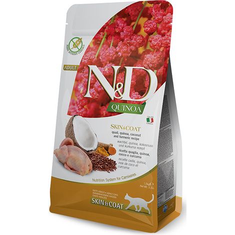 Farmina Cat N&D Quinoa Skin&Coat Quaglia - Farmina Cat N&D Quinoa Skin&Coat Quaglia - Sacco Da 1,5 Kg