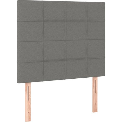 Maison Exclusive - Kopfteil Dunkelgrau 100 x 5 x 118/128 cm Stoff