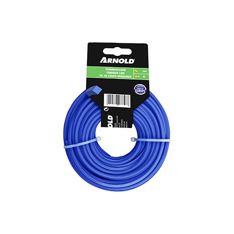 ARNOLD Fil de coupe-bordure carré en nylon 1,3 mm × 15 m