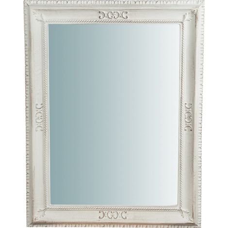 Biscottini Miroir Vintage 88x68 cm Miroir Mural Salle de Bain et Chambre à Coucher Miroir d'entrée (1/5)