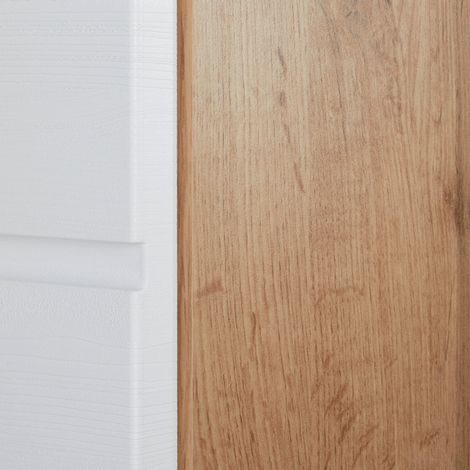 Mömax Garderobenschrank in Weiß/Eichefarben (1/5)