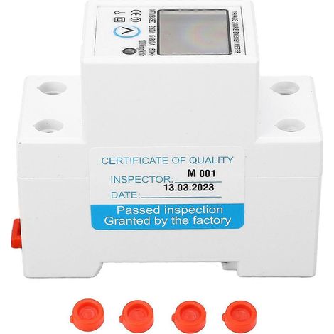 Compteur d'énergie électronique, courant, tension, fréquence, réinitialisable, montage sur rail DIN, numérique