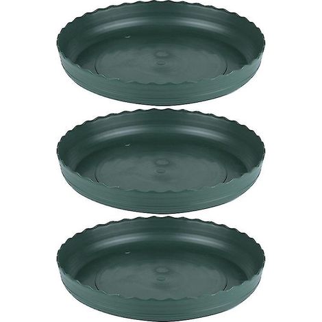 Lot de 3 pots pour plantes succulentes avec base