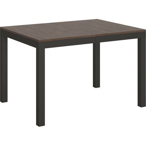 Tavolo allungabile 120/380x90 cm Everyday Evolution noce telaio e gambe antracite