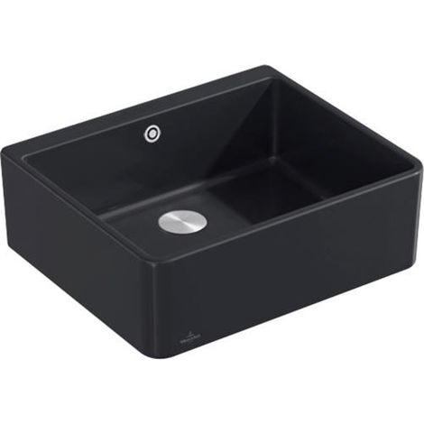 Bloc d'évier VB 60 x 595 x 500 mm Exc-Garn. Bloc d'évier en céramique noir pur.